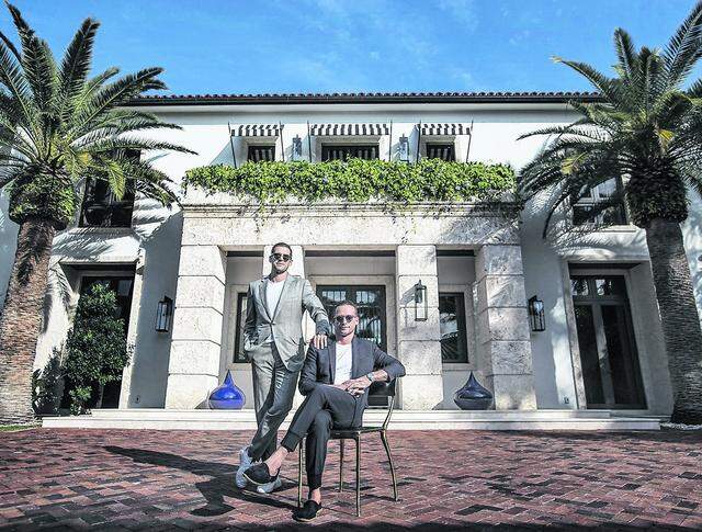 Real estate brokers Tal (right) and Oren Alexander outside their home on Miami Beach on Friday, Feb. 1, 2019.  Tal and his twin younger brothers, Alon and Oren, were convicted of sex-trafficking charges on Monday, March 9, 2026, in federal court in Manhattan after a five-week trial.